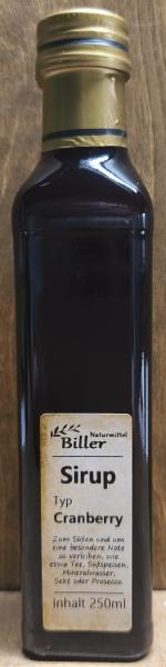 Sirup Typ Cranberry, 250ml